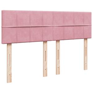 Box spring postel s matrací růžová 140x190 cm samet - obrázek 5