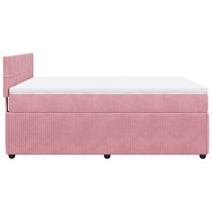 Box spring postel s matrací růžová 140x190 cm samet - obrázek 9