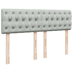 Box spring postel s matrací světle šedá 140x190 cm samet - obrázek 5