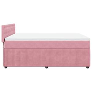Box spring postel s matrací růžová 140x190 cm samet - obrázek 9