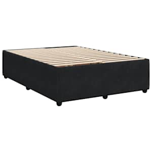 Box spring postel s matrací černá 160x200 cm samet - obrázek 6
