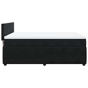 Box spring postel s matrací černá 160x200 cm samet - obrázek 9