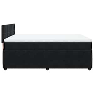 Box spring postel s matrací černá 160x200 cm samet - obrázek 9
