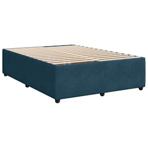 Box spring postel s matrací modrá 160 x 200 cm samet - obrázek 6
