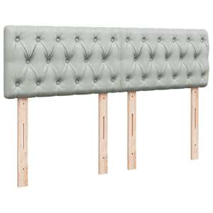 Box spring postel s matrací světle šedá 160x200 cm samet - obrázek 5