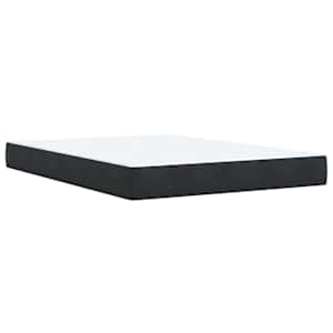 Box spring postel s matrací černá 160x200 cm samet - obrázek 7