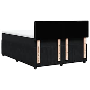 Box spring postel s matrací černá 160x200 cm samet - obrázek 10