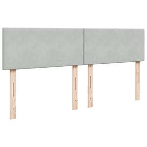 Box spring postel s matrací světle šedá 180x200 cm samet - obrázek 5