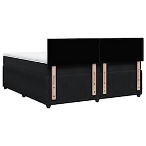 Box spring postel s matrací černá 180x200 cm samet - obrázek 10