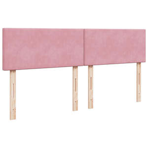 Box spring postel s matrací růžová 180x200 cm samet - obrázek 5