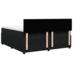 Box spring postel s matrací černá 180x200 cm samet - obrázek 10