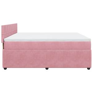 Box spring postel s matrací růžová 180x200 cm samet - obrázek 9