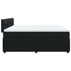 Box spring postel s matrací černá 180x200 cm samet - obrázek 9