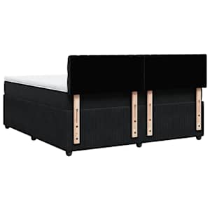 Box spring postel s matrací černá 180x200 cm samet - obrázek 10