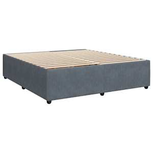 Box spring postel s matrací tmavě šedá 180x200 cm samet - obrázek 6