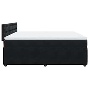Box spring postel s matrací černá 180x200 cm samet - obrázek 9
