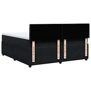 Box spring postel s matrací černá 180x200 cm samet - obrázek 10