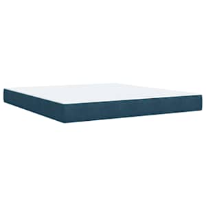 Box spring postel s matrací modrá 180 x 200 cm samet - obrázek 7