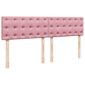 Box spring postel s matrací růžová 180x200 cm samet - obrázek 5