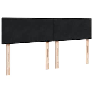 Box spring postel s matrací černá 200x200 cm samet - obrázek 5