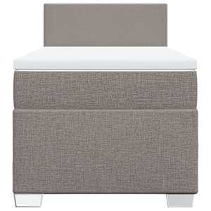 Box spring postel s matrací taupe 80x200 cm textil - obrázek 6