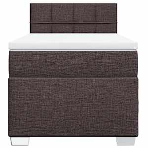 Box spring postel s matrací tmavě hnědá 80x200 cm textil - obrázek 6