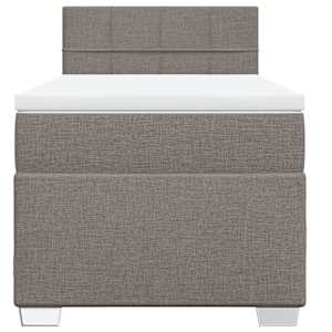 Box spring postel s matrací taupe 80x200 cm textil - obrázek 6