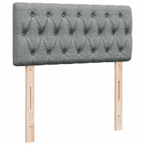 Box spring postel s matrací světle šedá 80 x 200 cm textil - obrázek 7