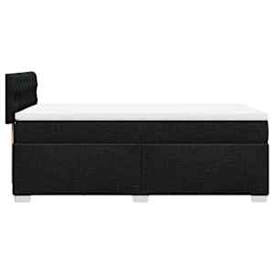 Box spring postel s matrací černá 80 x 200 cm textil - obrázek 11