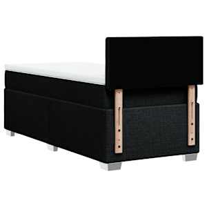 Box spring postel s matrací černá 80 x 200 cm textil - obrázek 12