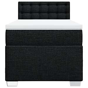 Box spring postel s matrací černá 80 x 200 cm textil - obrázek 6
