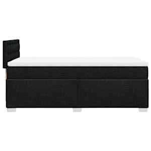 Box spring postel s matrací černá 80 x 200 cm textil - obrázek 11