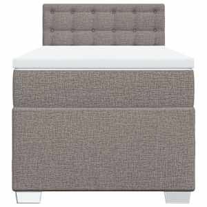 Box spring postel s matrací taupe 80x200 cm textil - obrázek 6