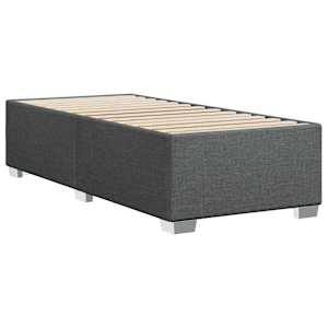 Box spring postel s matrací tmavě šedá 90x190 cm textil - obrázek 8
