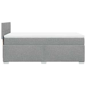 Box spring postel s matrací světle šedá 90x190 cm textil - obrázek 11