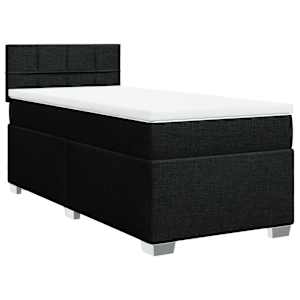 Box spring postel s matrací černá 90x190 cm textil - obrázek 3