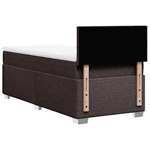 Box spring postel s matrací tmavě hnědá 90x190 cm textil - obrázek 12