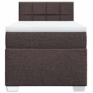 Box spring postel s matrací tmavě hnědá 90x190 cm textil - obrázek 6