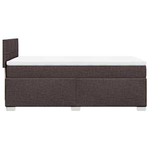 Box spring postel s matrací tmavě hnědá 90x190 cm textil - obrázek 11