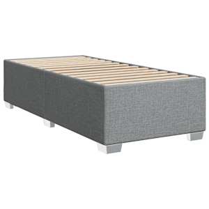 Box spring postel s matrací světle šedá 90x190 cm textil - obrázek 8
