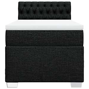 Box spring postel s matrací černá 90x190 cm textil - obrázek 6