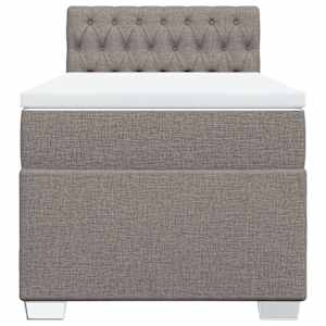 Box spring postel s matrací taupe 90x190 cm textil - obrázek 6