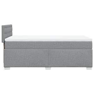 Box spring postel s matrací světle šedá 90x190 cm textil - obrázek 11