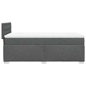 Box spring postel s matrací tmavě šedá 90x190 cm textil - obrázek 11