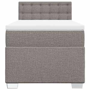 Box spring postel s matrací taupe 90x190 cm textil - obrázek 6