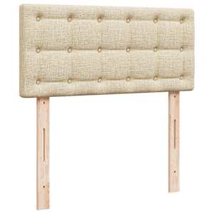 Box spring postel s matrací krémová 90x200 cm textil - obrázek 7