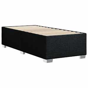 Box spring postel s matrací černá 100 x 200 cm textil - obrázek 8