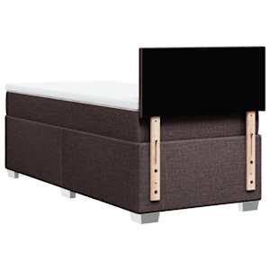 Box spring postel s matrací tmavě hnědá 100 x 200 cm textil - obrázek 12