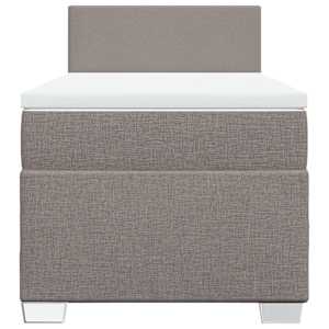 Box spring postel s matrací taupe 100 x 200 cm textil - obrázek 6