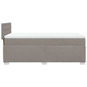 Box spring postel s matrací taupe 100 x 200 cm textil - obrázek 11